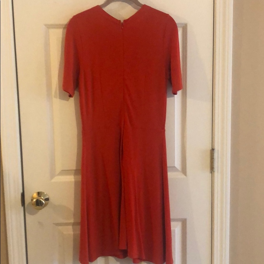 Loft Red Fit & Flare Dress - Picture 2 of 7